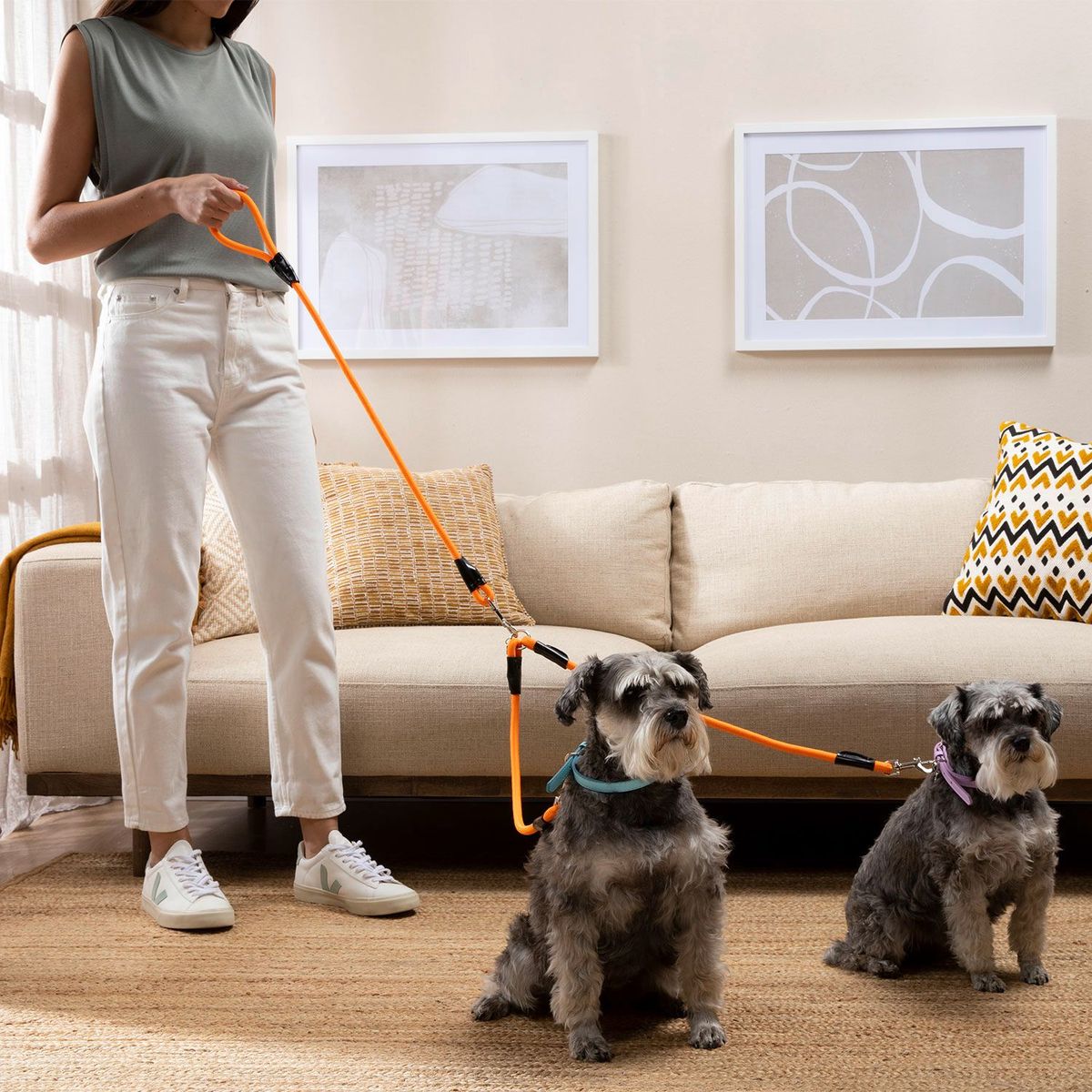 KULCAN - Correa para Dos Perros 1.5 metros Kulcan