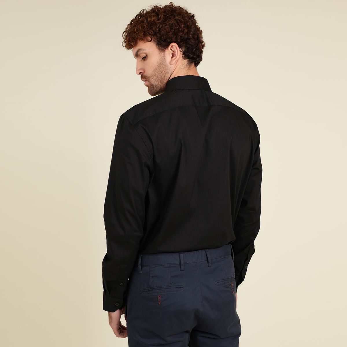 BASEMENT - Camisa Manga Larga Hombre Basement