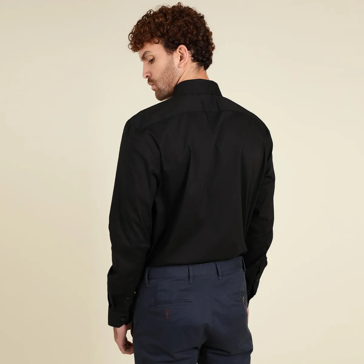 BASEMENT - Camisa Manga Larga Hombre Basement