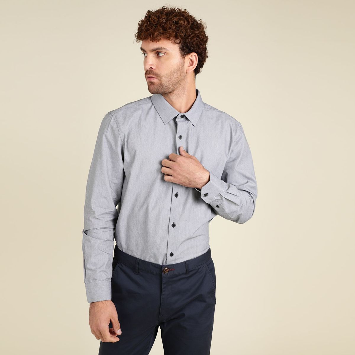 BASEMENT - Camisa De Vestir Hombre Basement