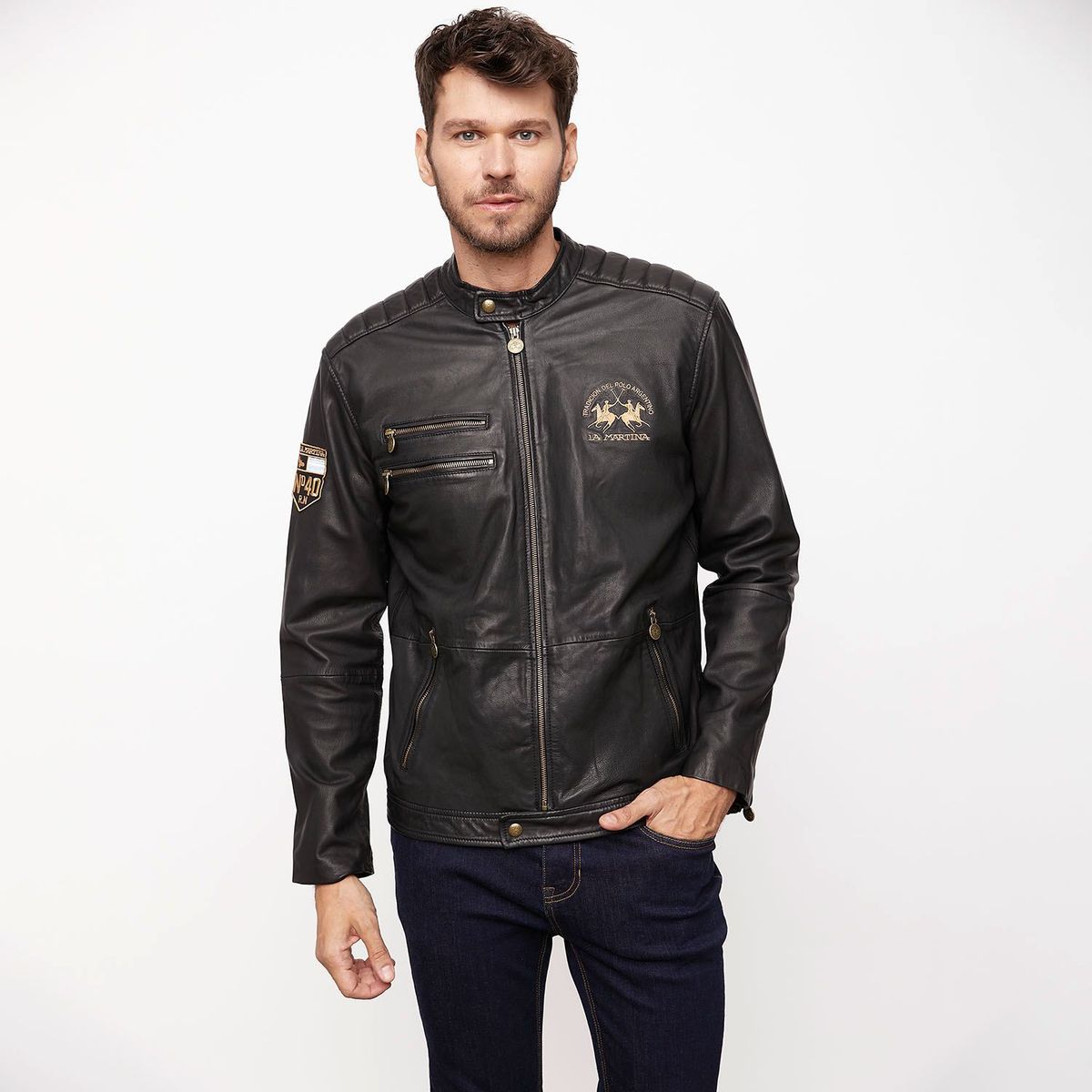 LA MARTINA - Casaca 100% Cuero Hombre La Martina