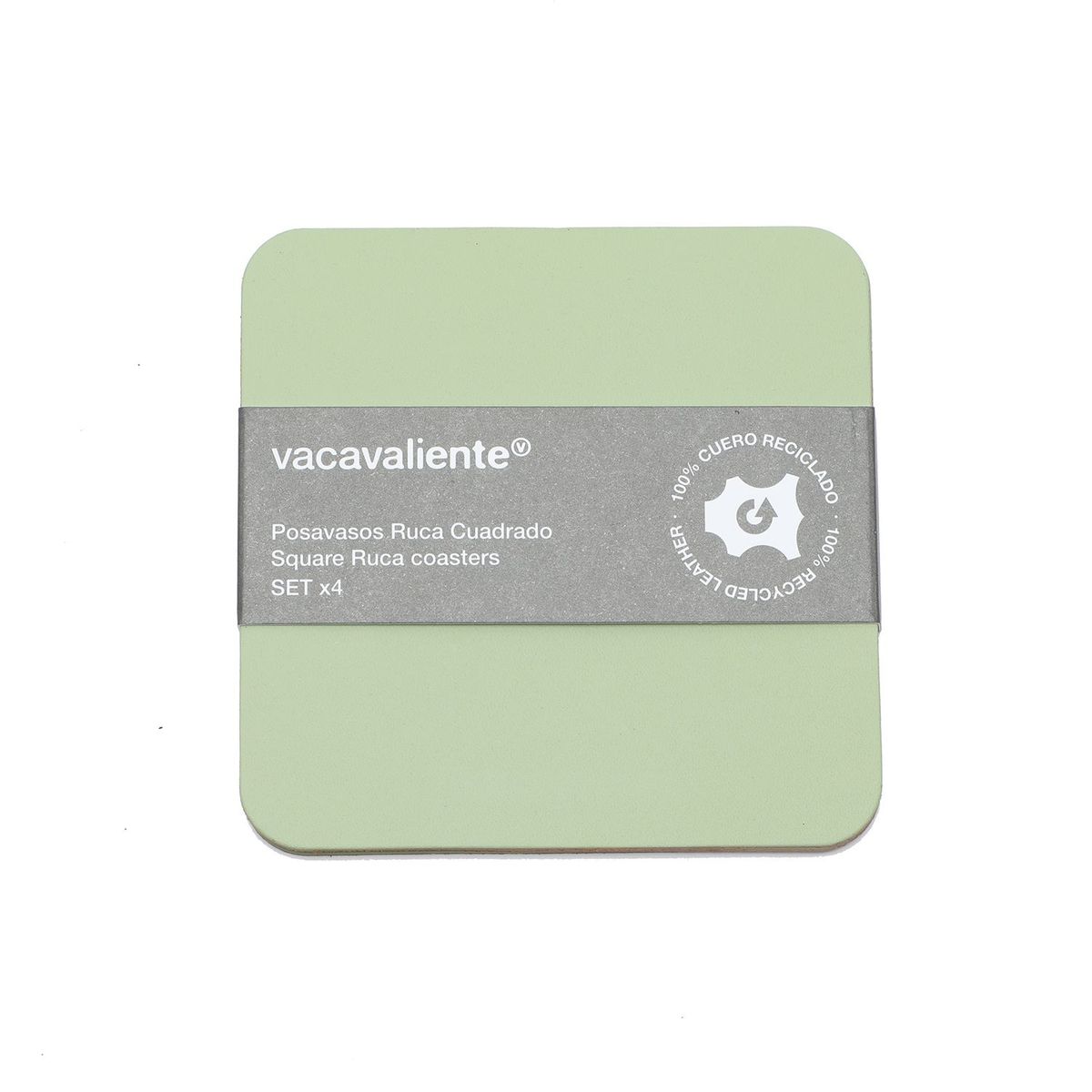 VACAVALIENTE - Setx4 Posavasos Cuadrado Menta