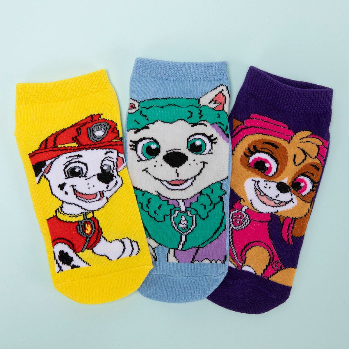 PAW PATROL - Medias Antideslizantes Niña Pack x3 Algodón Paw Patrol