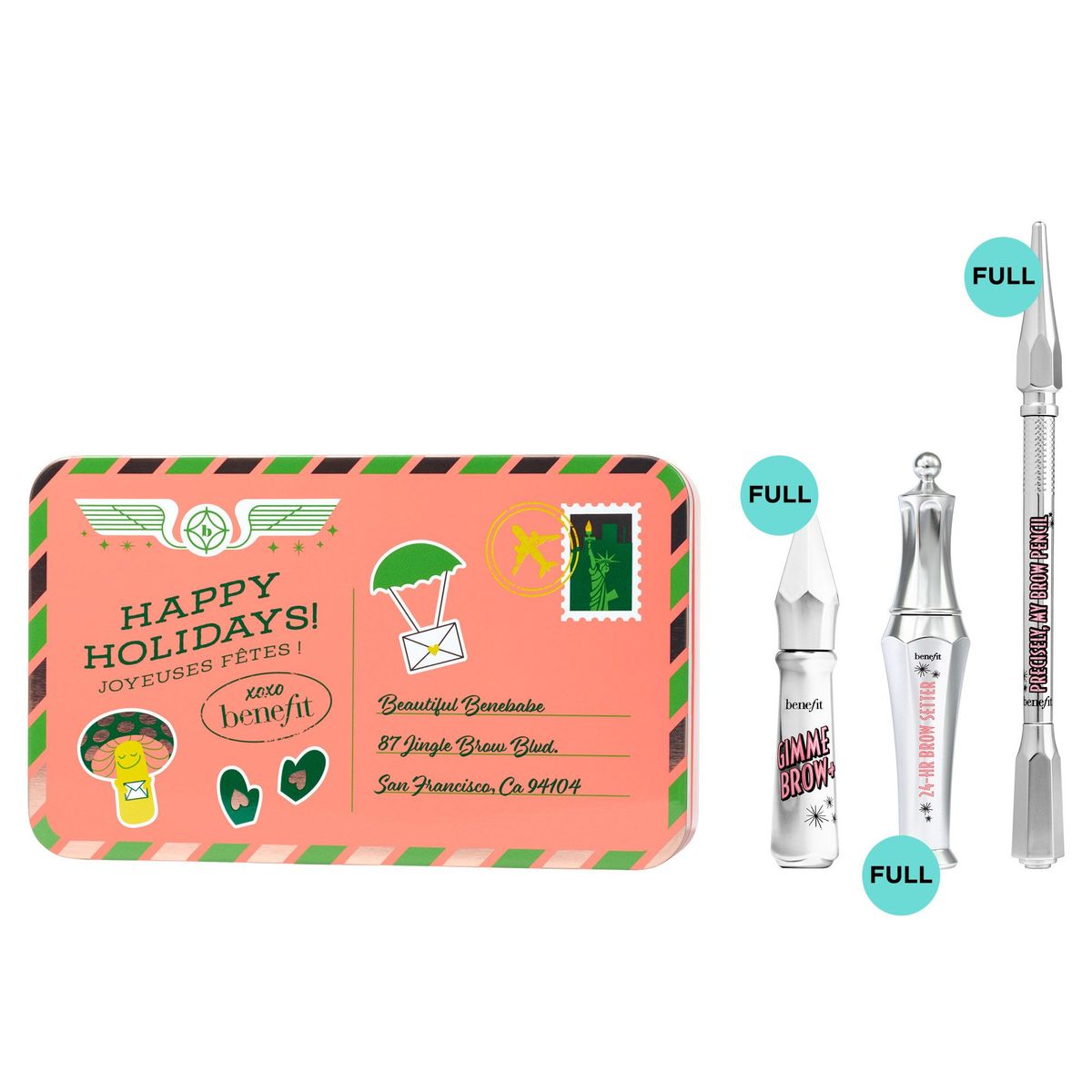 BENEFIT - Set Edición Limitada Jolly Brow Bunch Tono 4