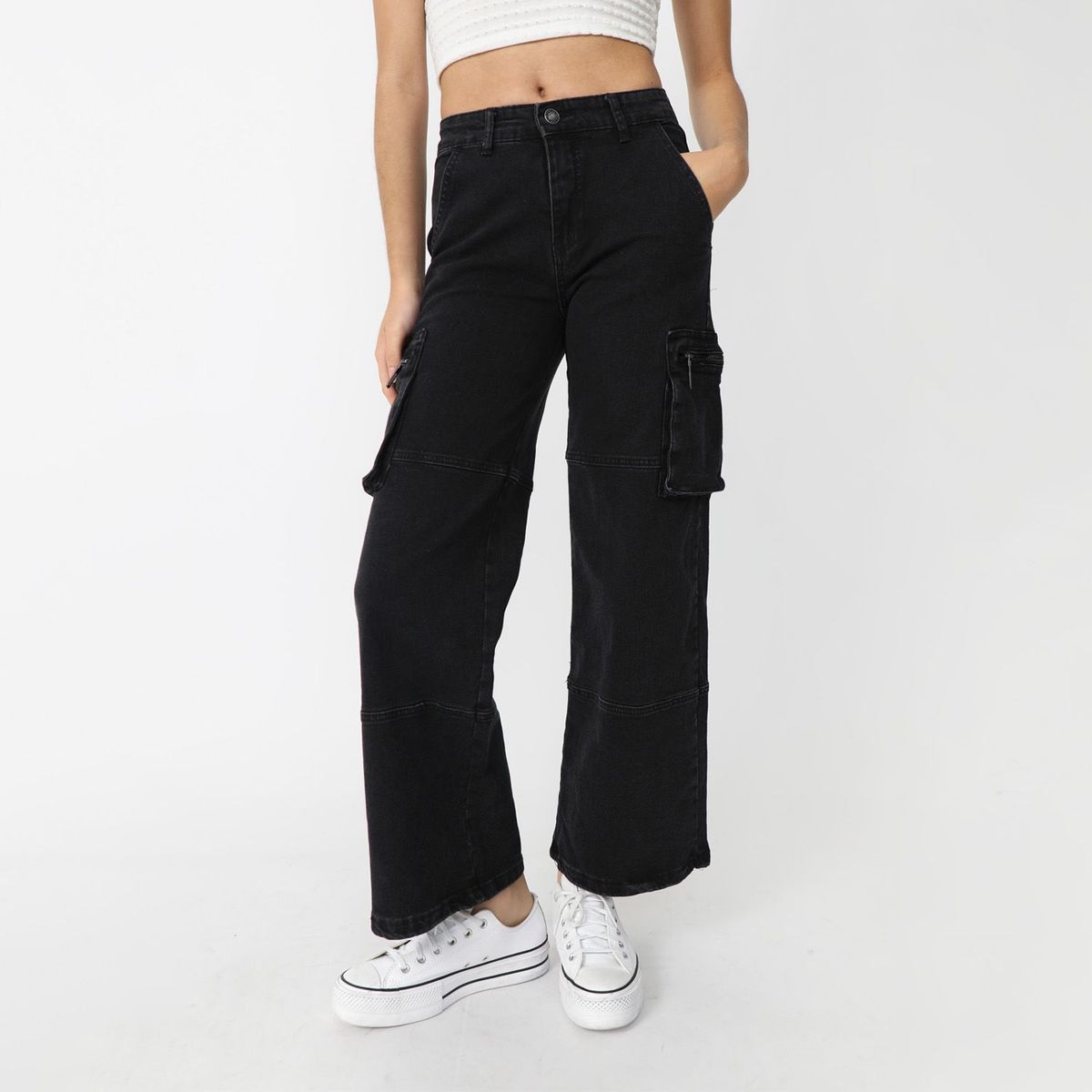 DENIMLAB - Jean Cargo Mujer Denimlab