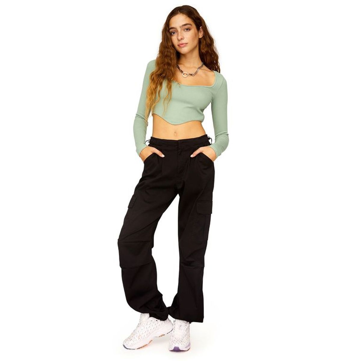 SYBILLA - Pantalón Cargo Mujer Sybilla