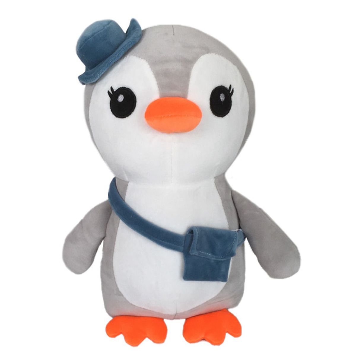 KISSES - Peluche Pinguino Gris 35 Cm
