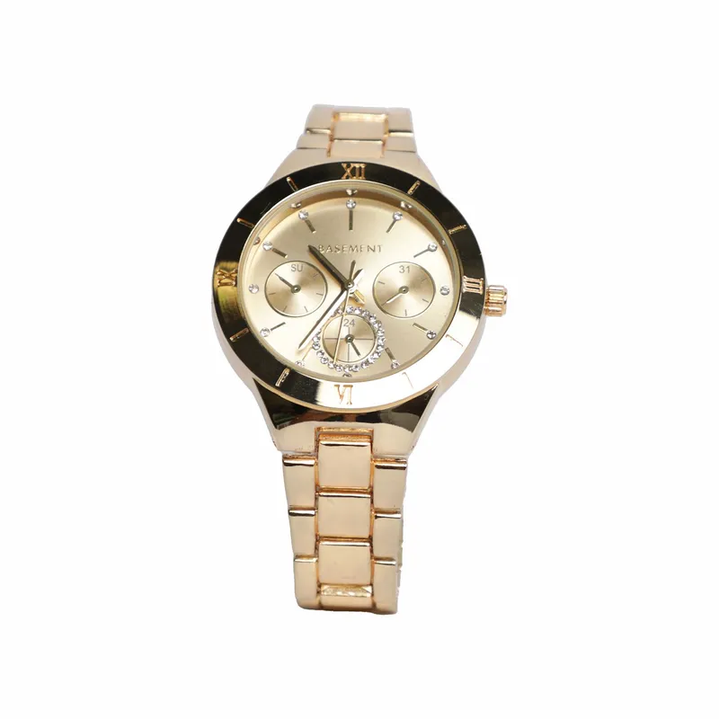 BASEMENT - Reloj Metal Dorado Mujer Basement