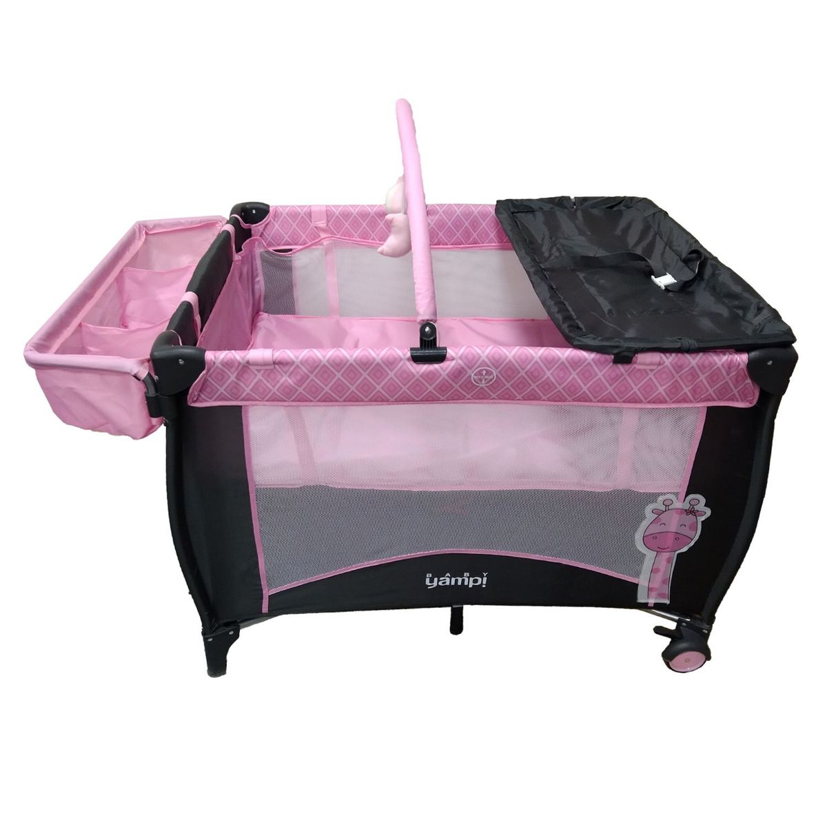 YAMP - Cuna Corral Bebé Roma 2 Niveles Con Cambiador Yamp