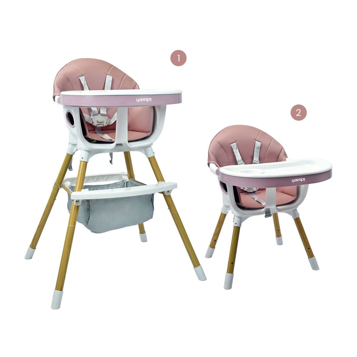 YAMP - Silla de Comer Bebe 2 en 1 Rock