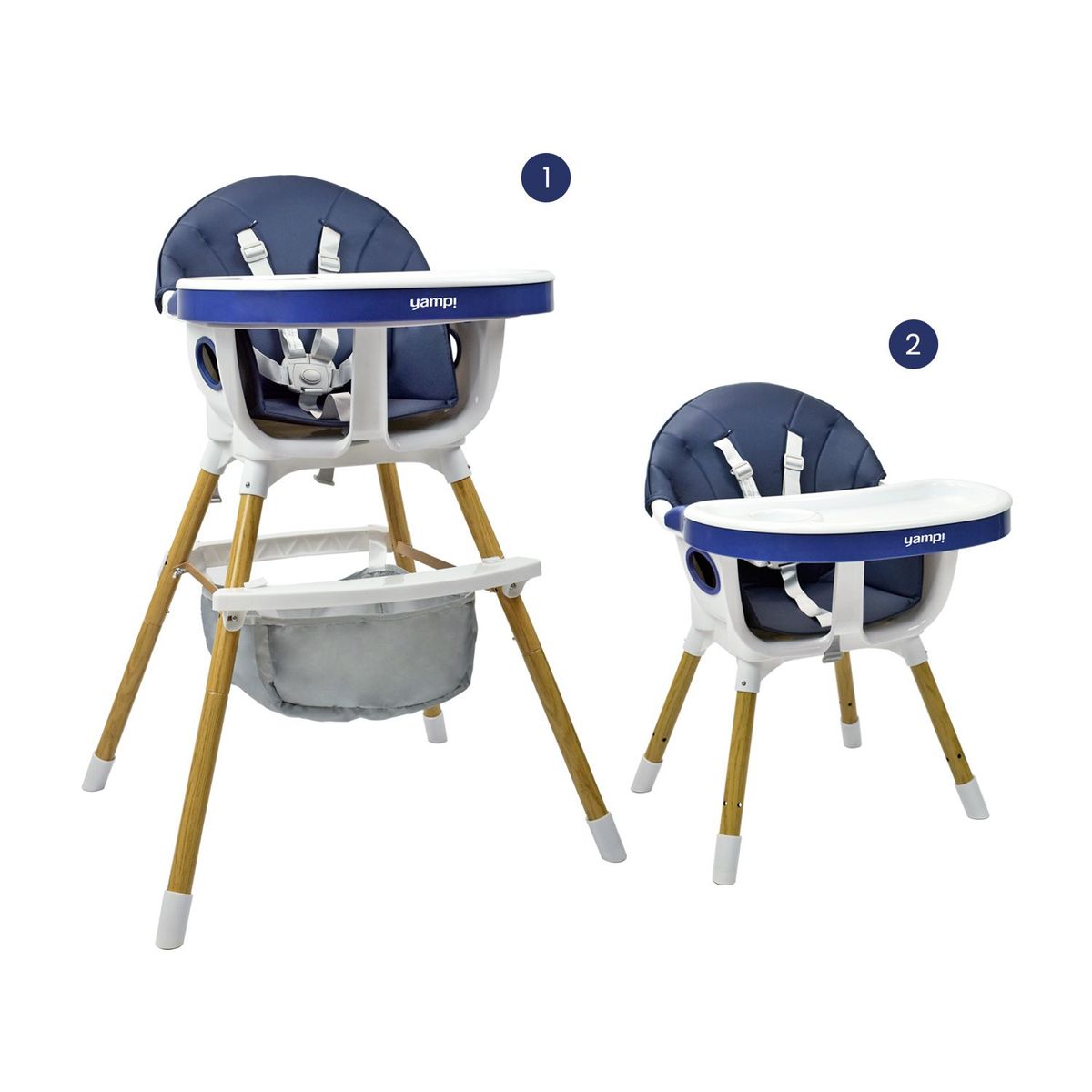 YAMP - Silla de Comer Bebe 2 en 1 Rock