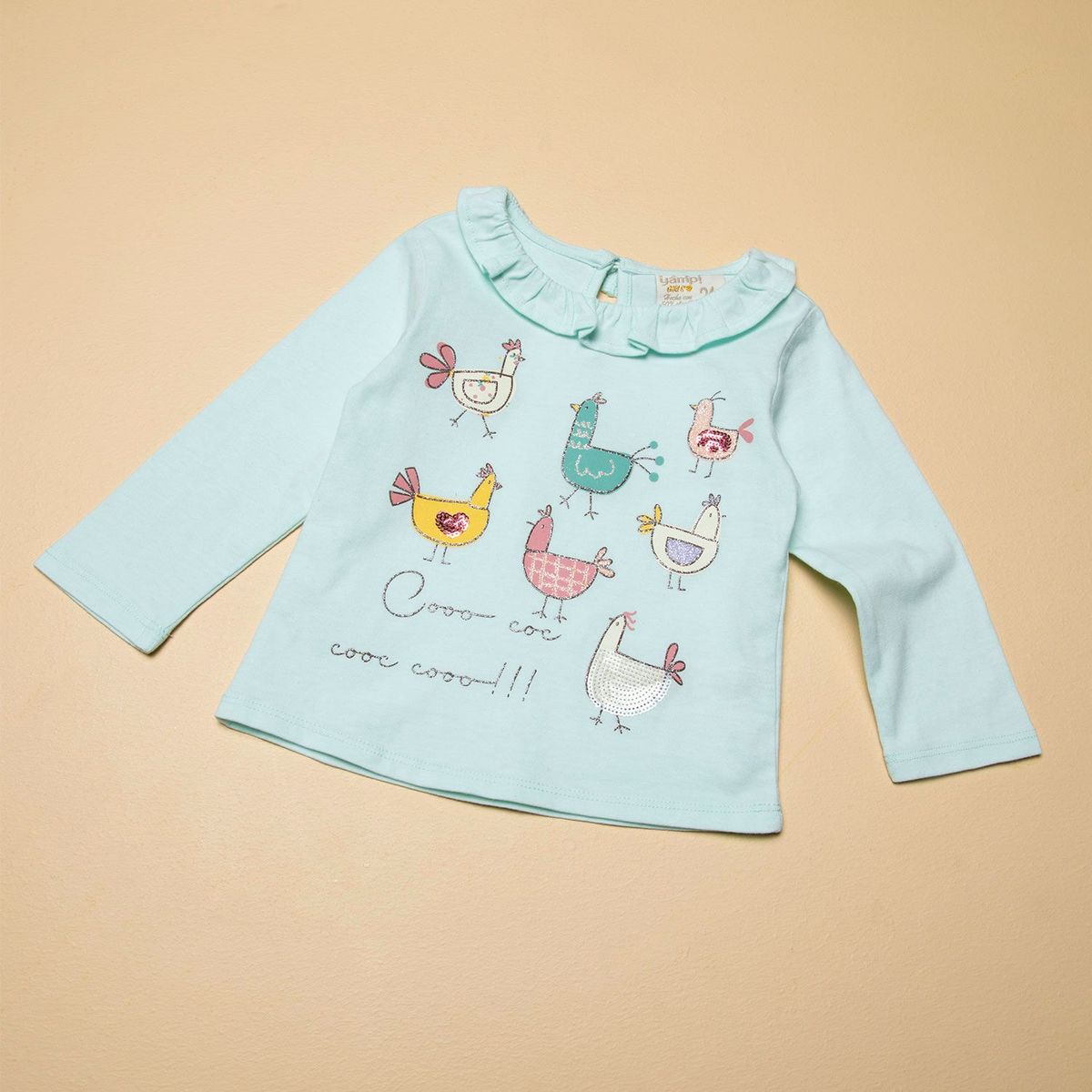 YAMP - Polo Bebé Niña Manga Larga Algodón Yamp