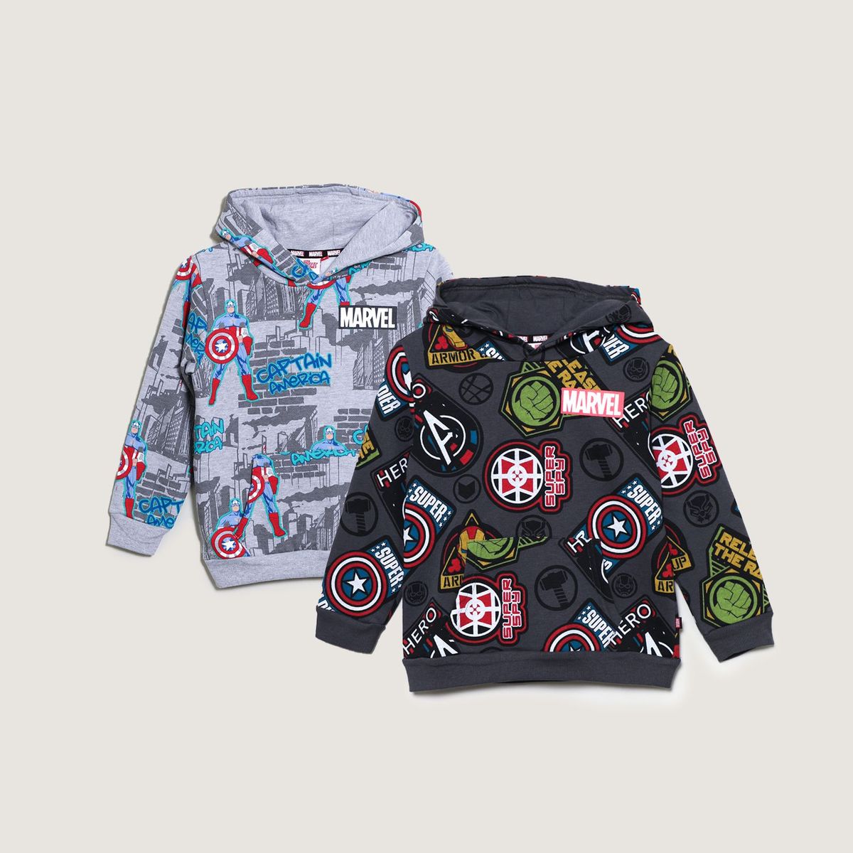 AVENGERS - Polera Niño Pack x2 Algodón Avengers