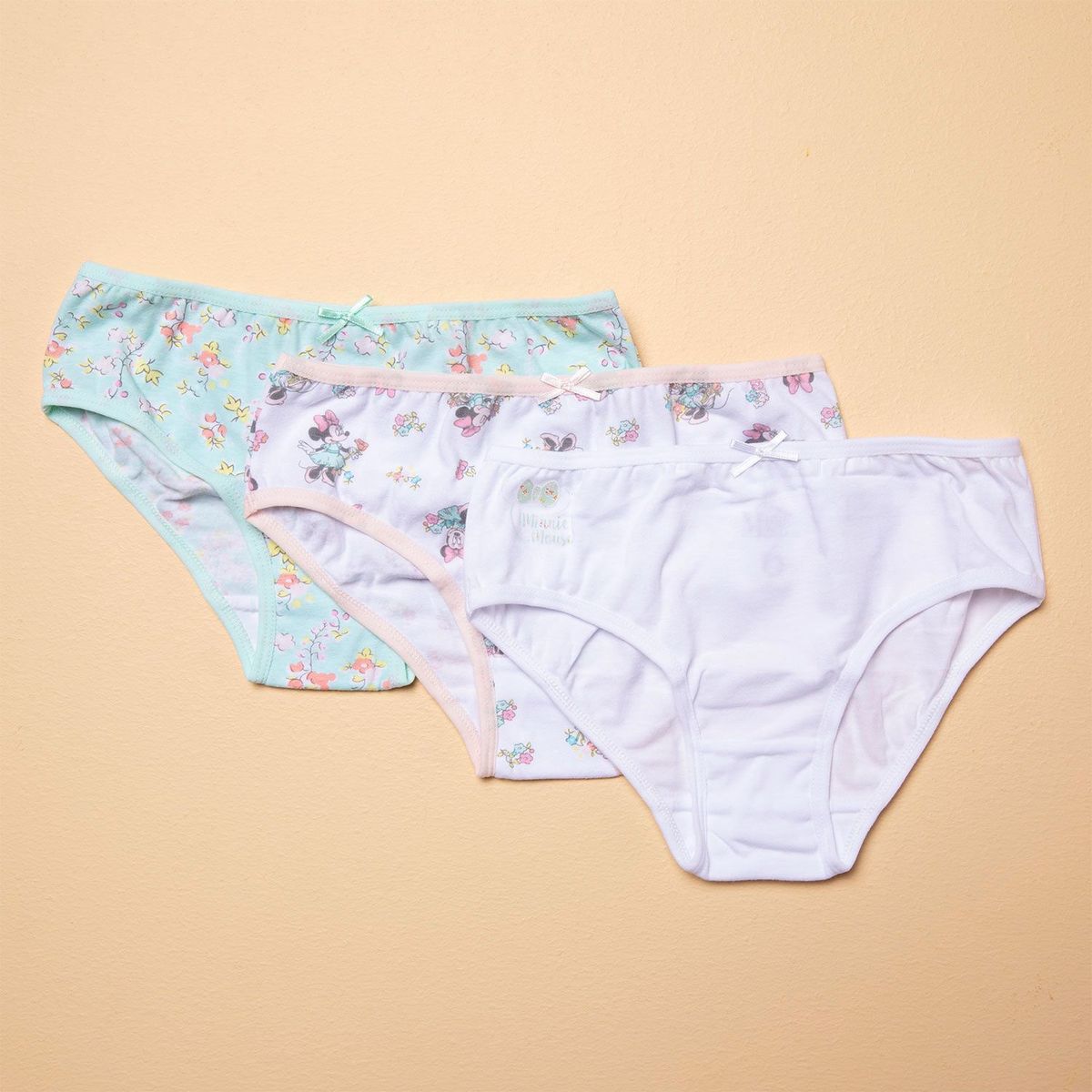 MINNIE - Calzones Niña Pack X3 Algodón Minnie