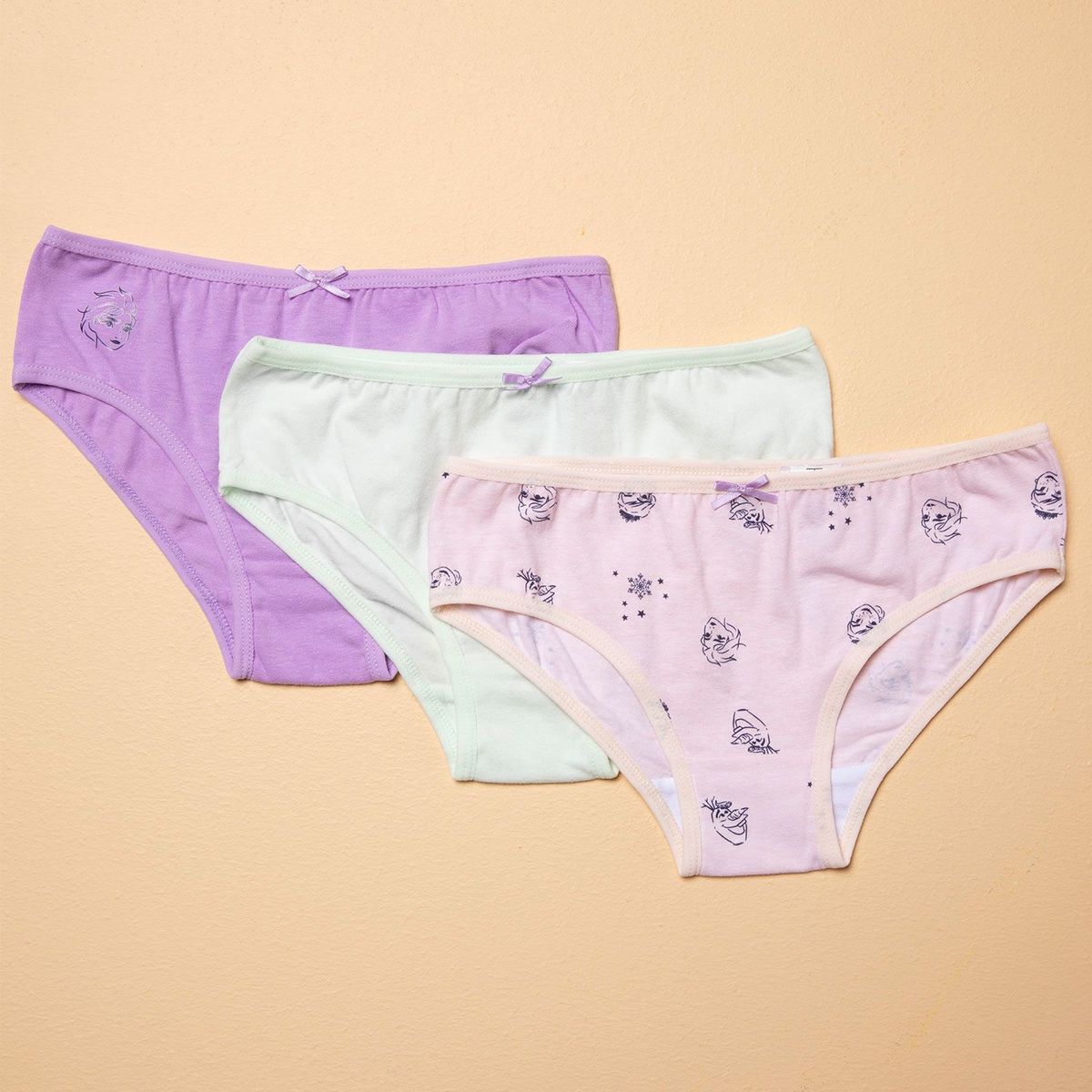 FROZEN - Calzones Niña Pack X3 Algodón Frozen