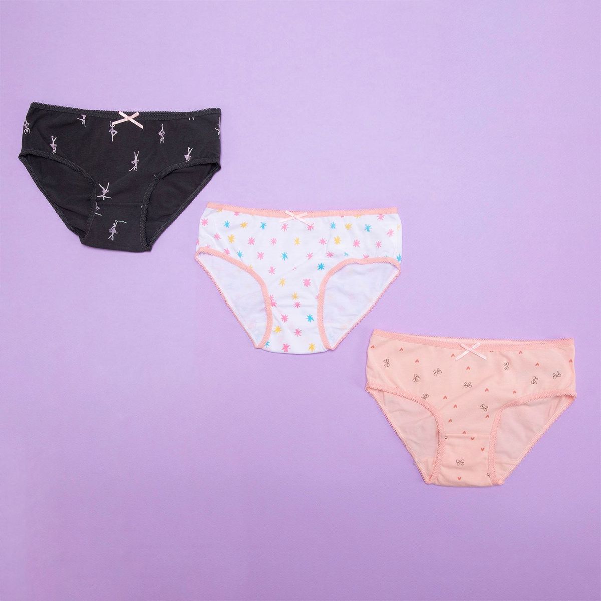 YAMP - Calzones Niña Pack X3 Algodón Yamp