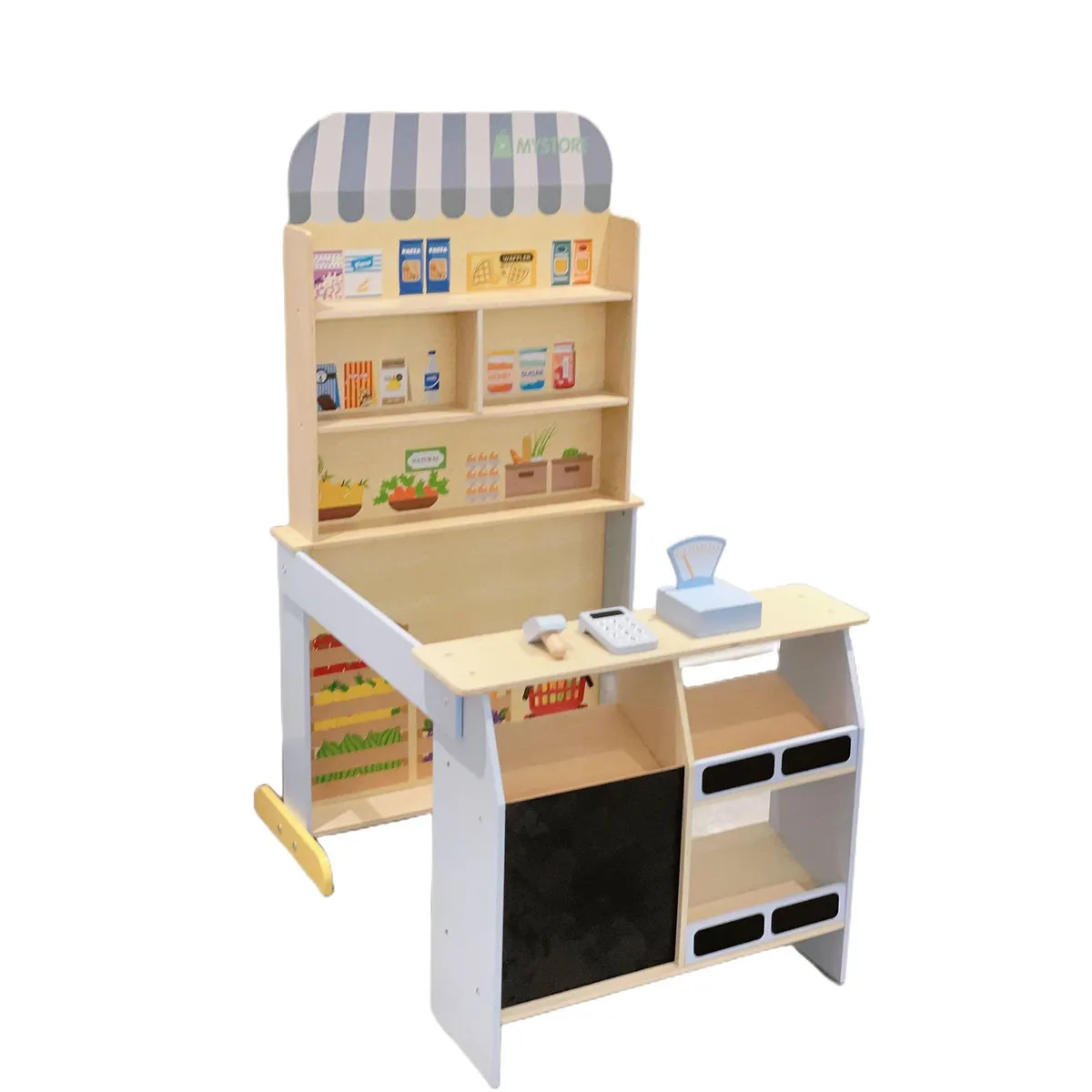 EDUFUN - Juguete Playset Supermercado de Madera