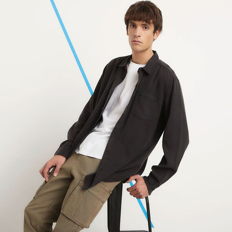 DENIMLAB - Camisa Casual Hombre Denimlab