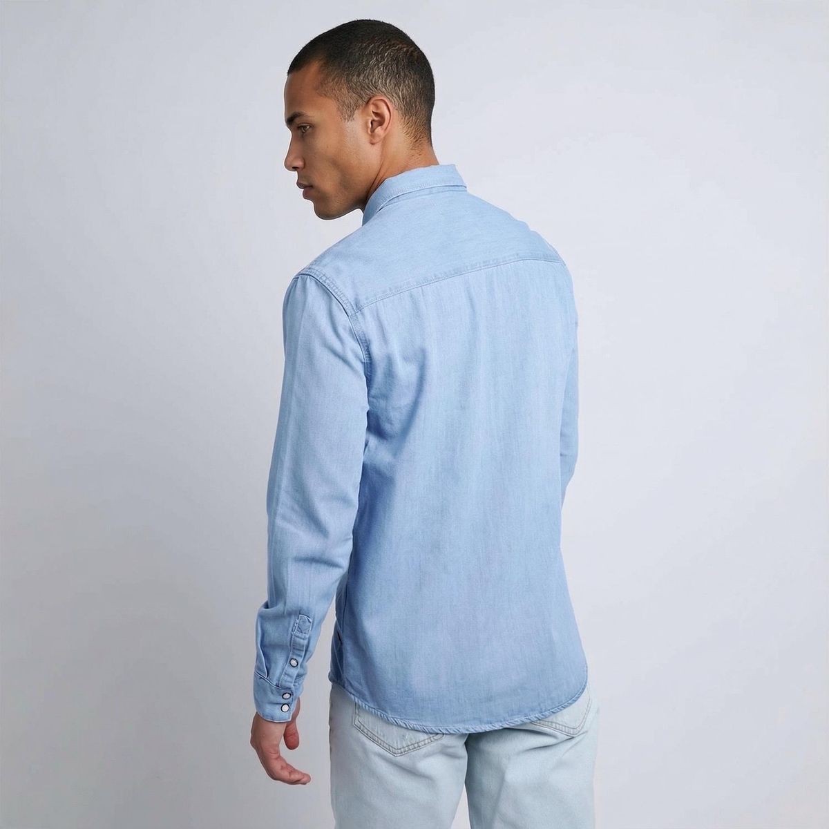 DENIMLAB - Camisa Manga Larga Algodón Hombre Denimlab