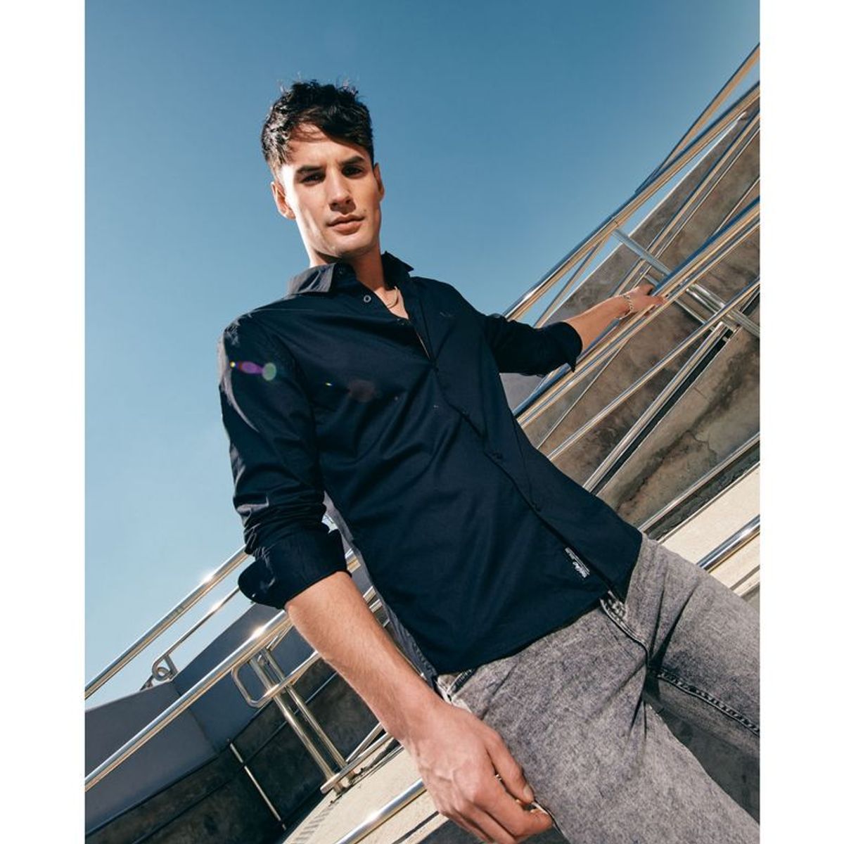 MOSSIMO - Camisa Manga Larga Hombre Mossimo