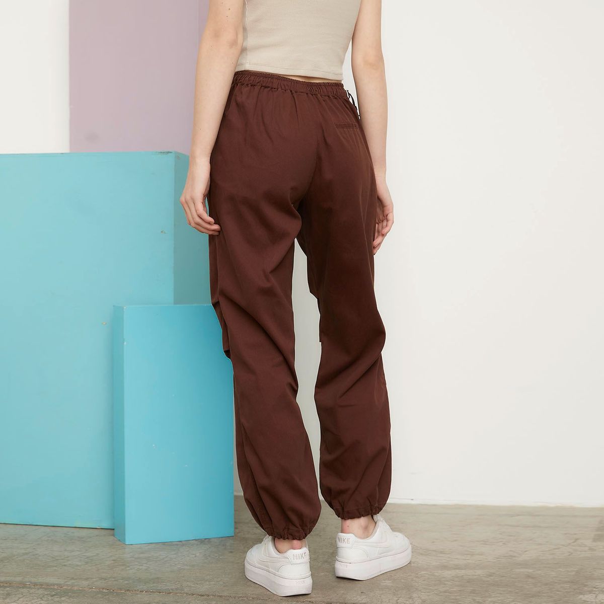SYBILLA - Pantalones Cargo Mujer Sybilla