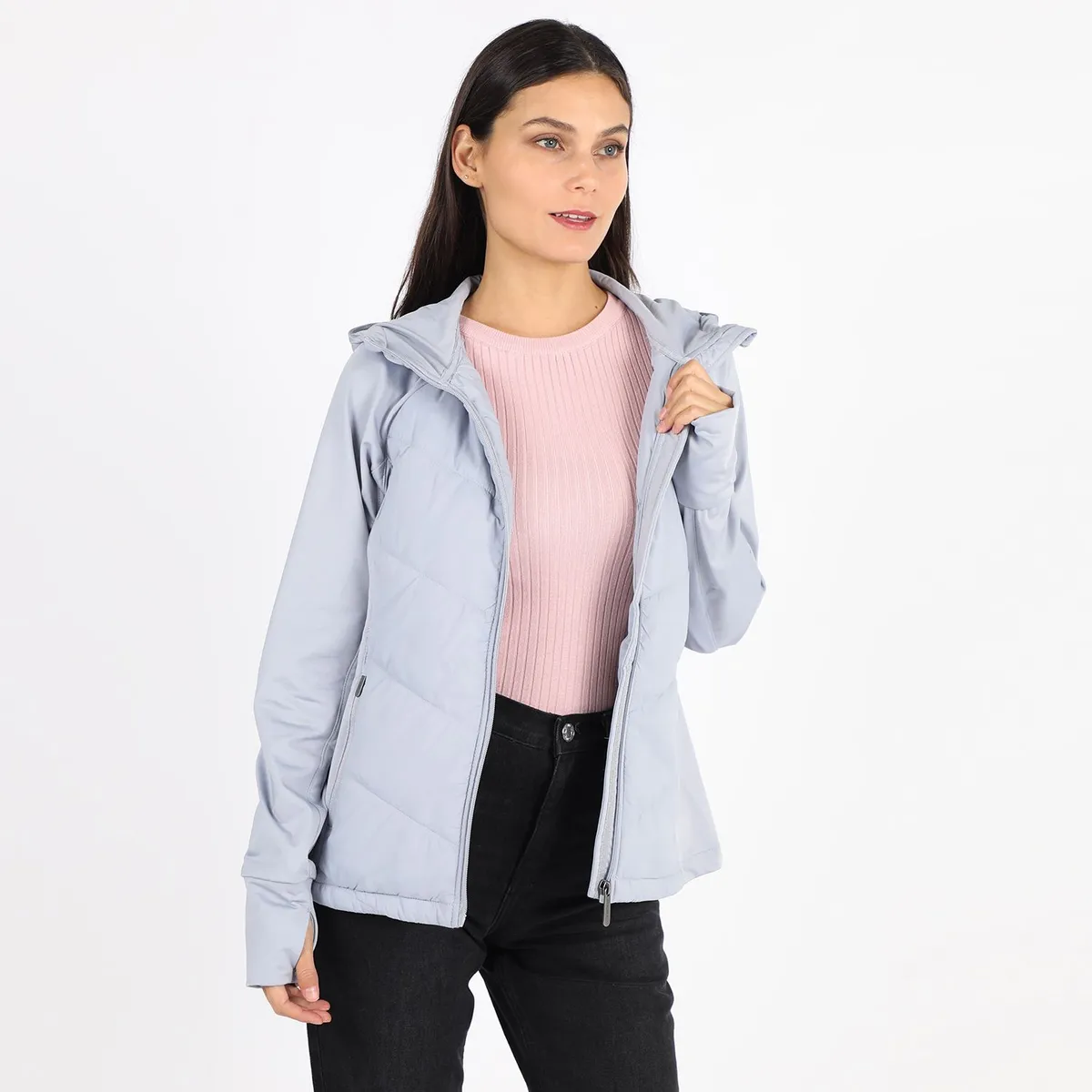 NEWPORT - Casaca Mangas Punto Mujer Newport