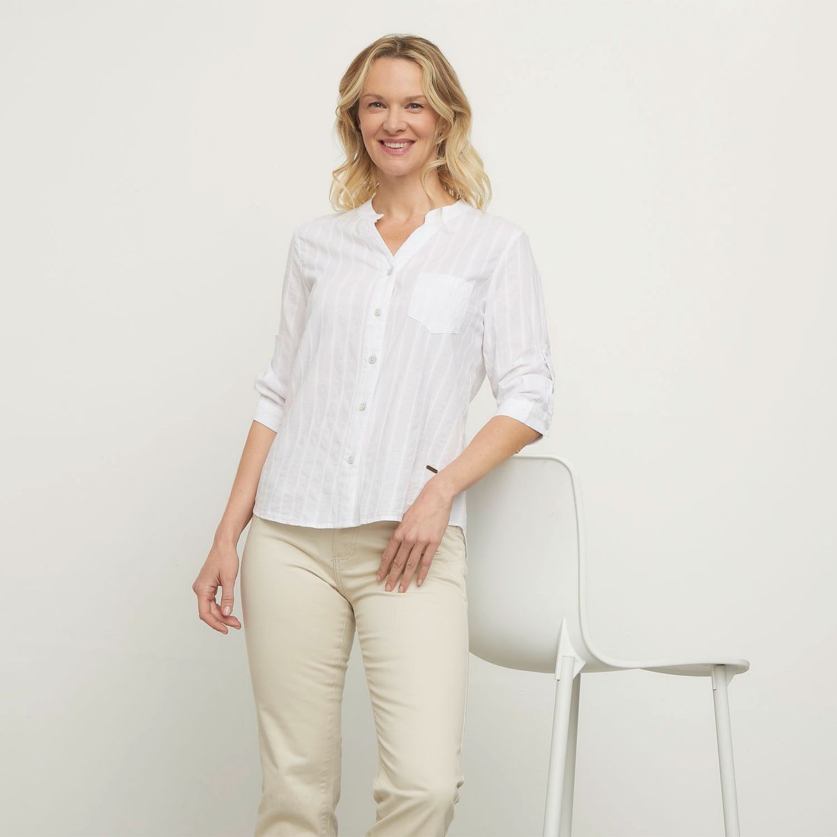 NEWPORT - Blusa Manga Corta Mujer Newport