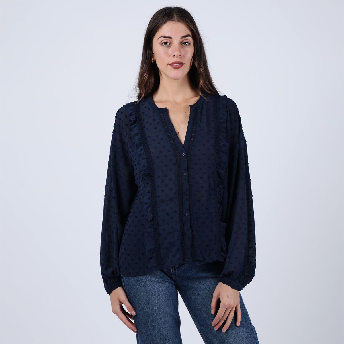 ELLE - Blusa Manga Corta Mujer Elle