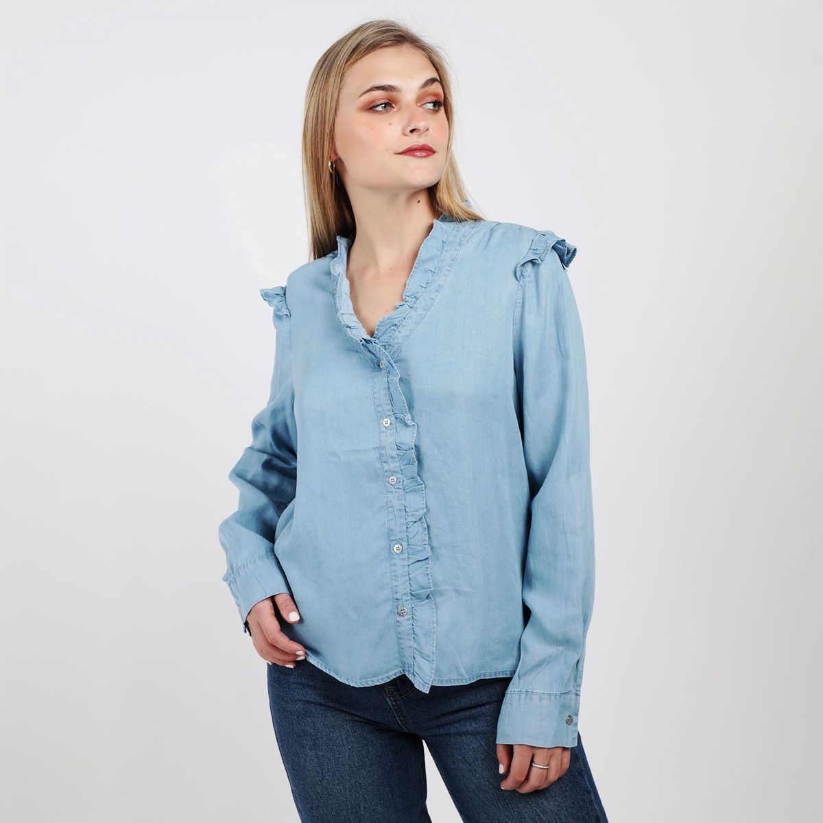 ELLE - Blusa Manga Corta Mujer Elle