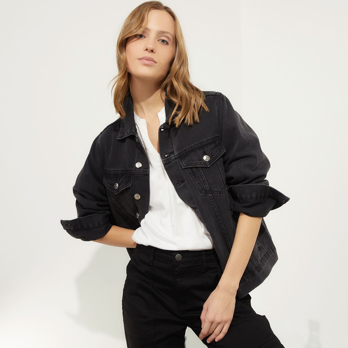 UNIVERSITY CLUB - Casaca De Jean Mujer University Club