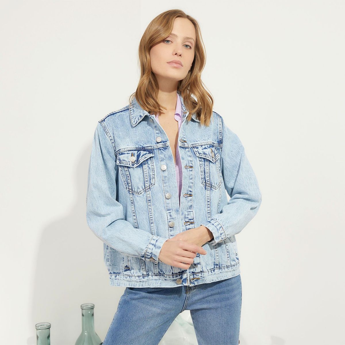 UNIVERSITY CLUB - Casaca De Jean Mujer University Club