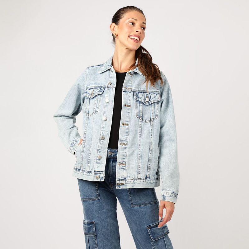 UNIVERSITY CLUB - Casaca De Jean Mujer University Club