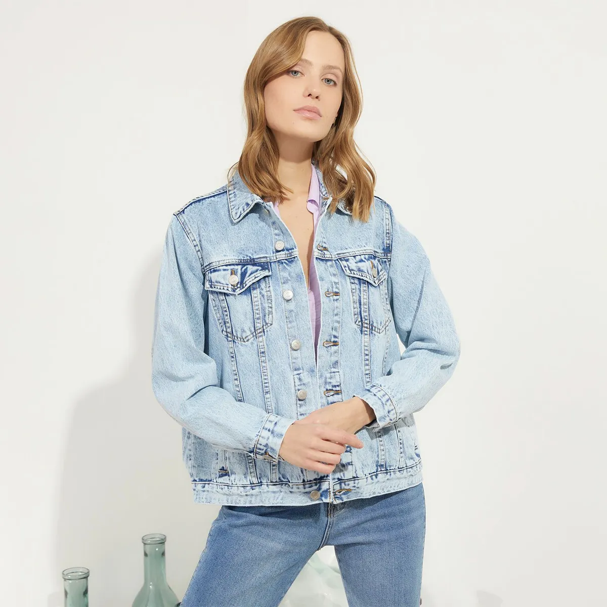 UNIVERSITY CLUB - Casaca De Jean Mujer University Club