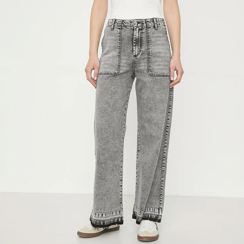 UNIVERSITY CLUB - Jean Wide Leg Tiro Alto Mujer University Club