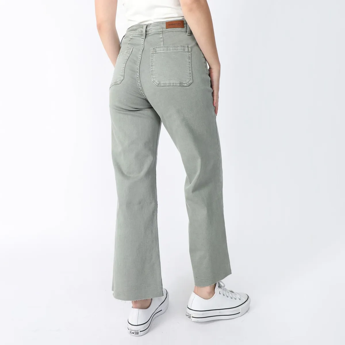 UNIVERSITY CLUB - Jean Wide Leg Tiro Alto Mujer University Club