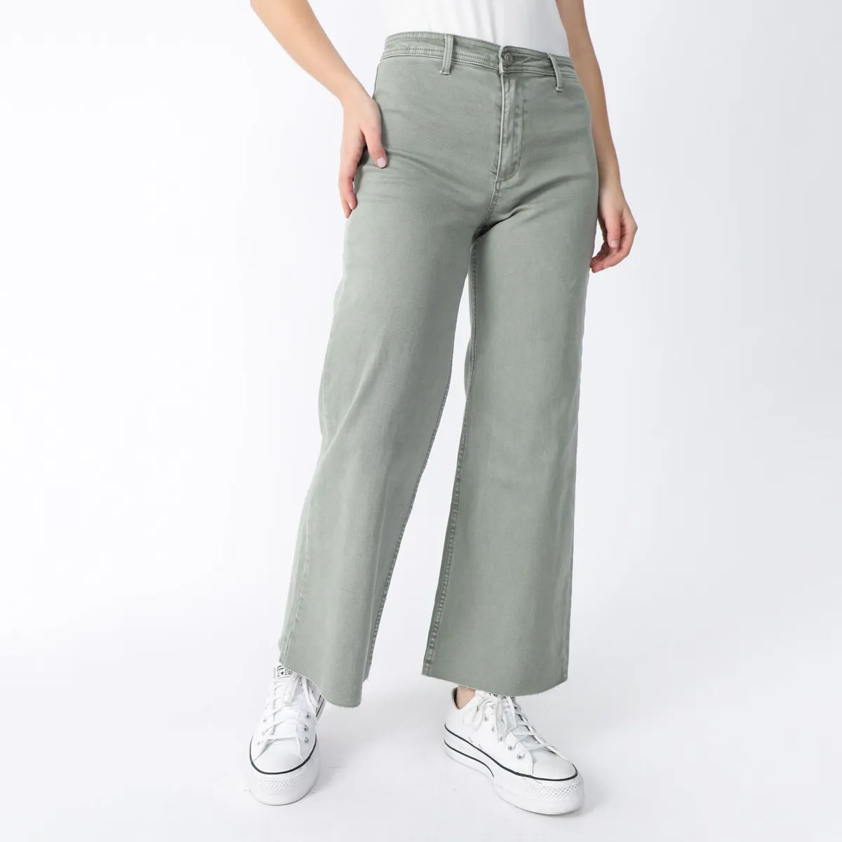 UNIVERSITY CLUB - Jean Wide Leg Tiro Alto Mujer University Club