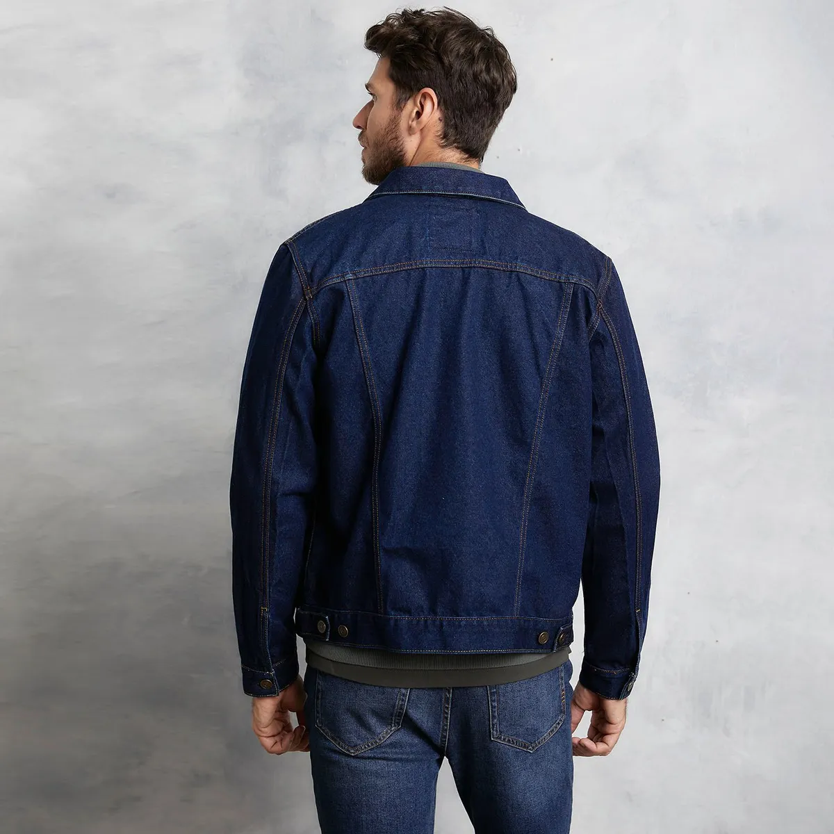 WOLF&HANK - Casaca Denim Algodón Hombre Wolf&Hank Clásica Negra 