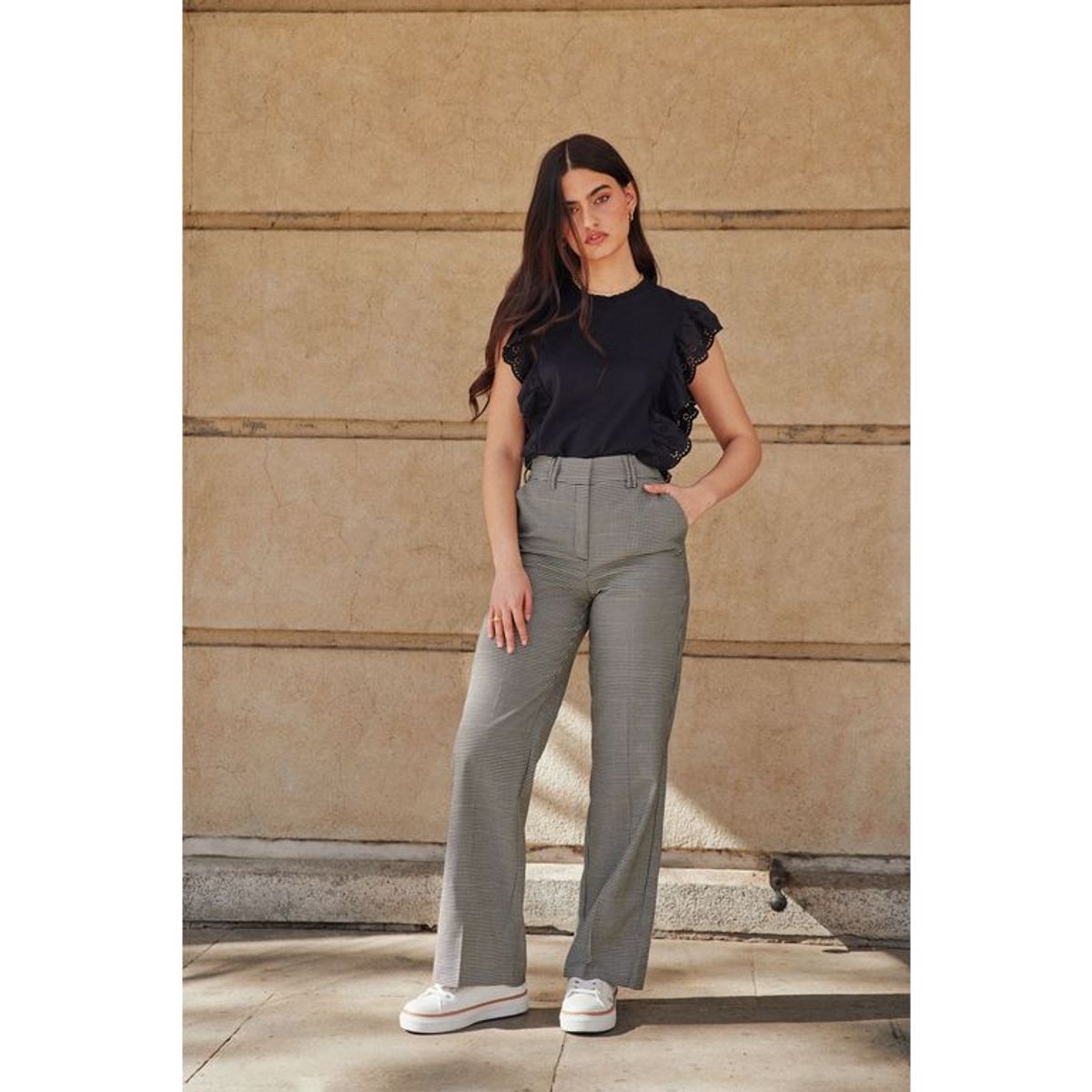 BASEMENT - Pantalón Recto Mujer Basement