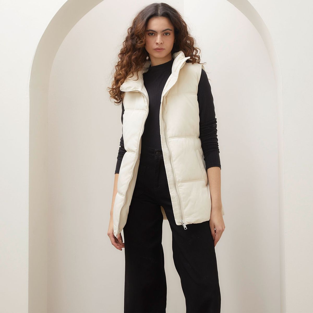 BASEMENT - Chaleco Casual Mujer Basement