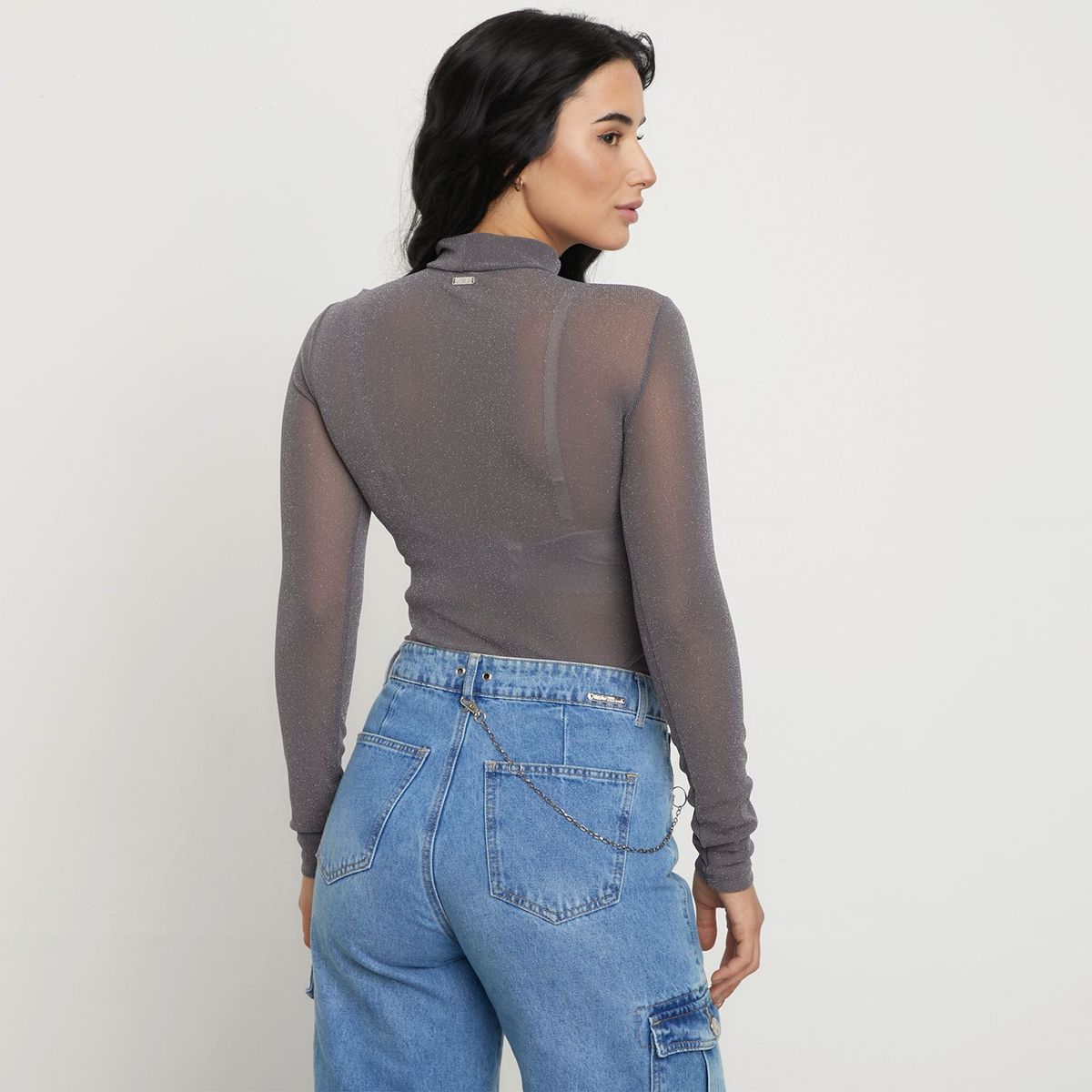 MOSSIMO - Body Manga larga Mujer Mossimo