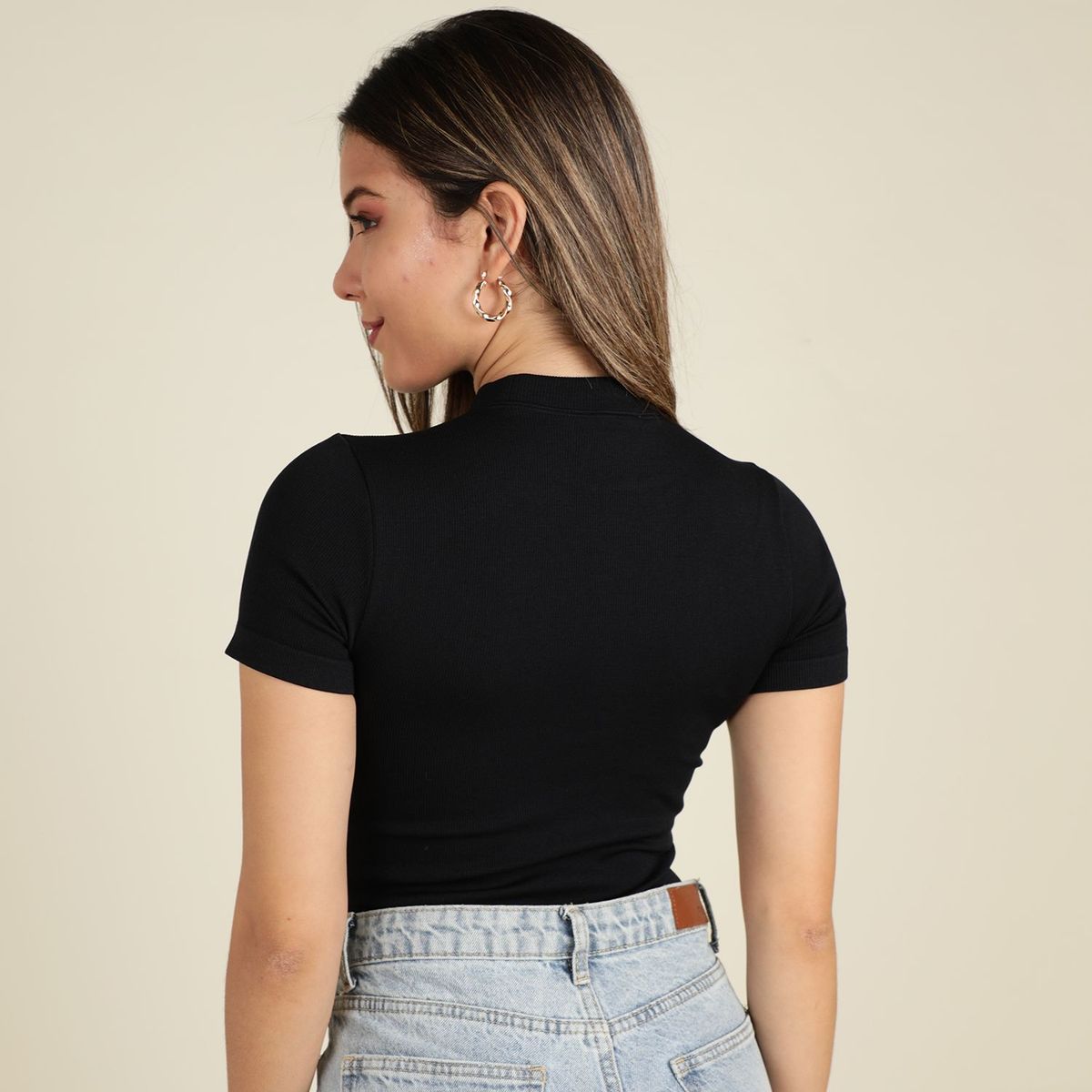 DENIMLAB - Body Manga corta Mujer Denimlab