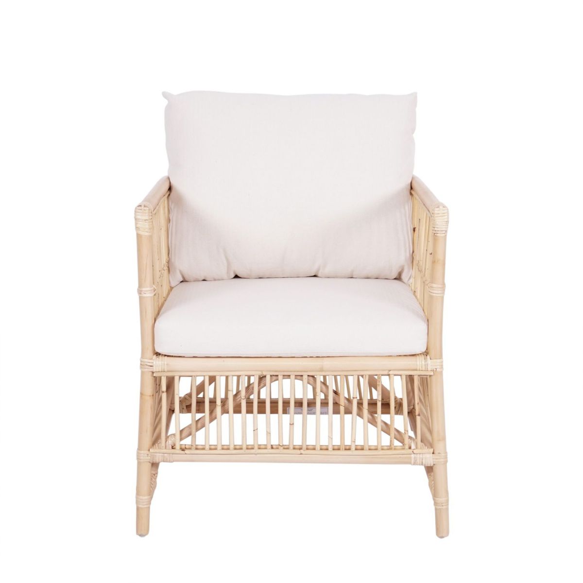 BASEMENT HOME - Sofá De Terraza Indonesia 1 Cuerpo De Rattán