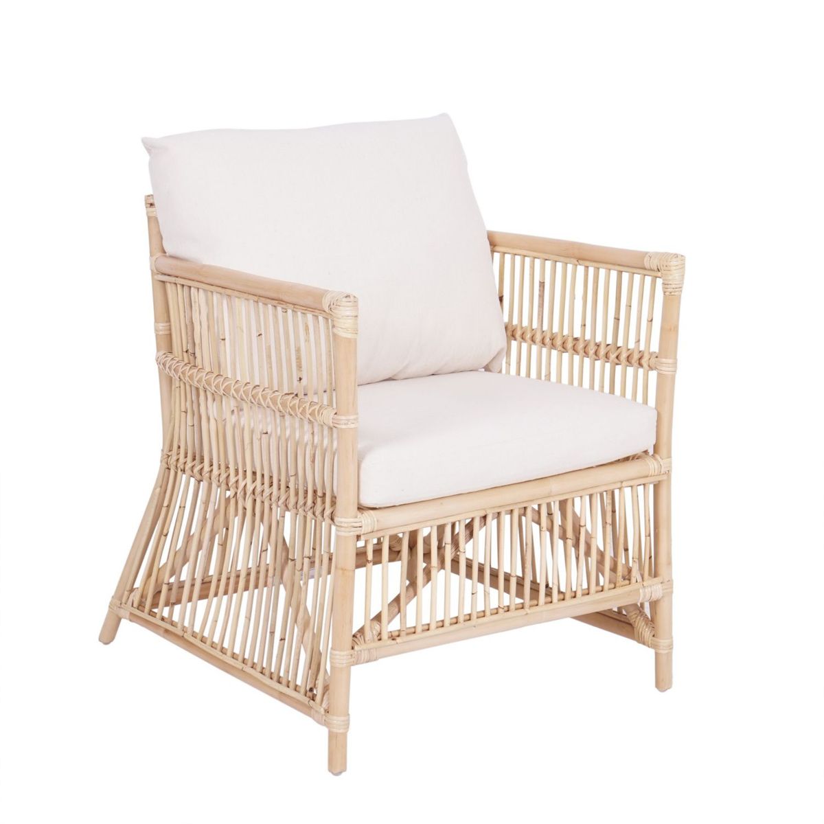 BASEMENT HOME - Sofá De Terraza Indonesia 1 Cuerpo De Rattán