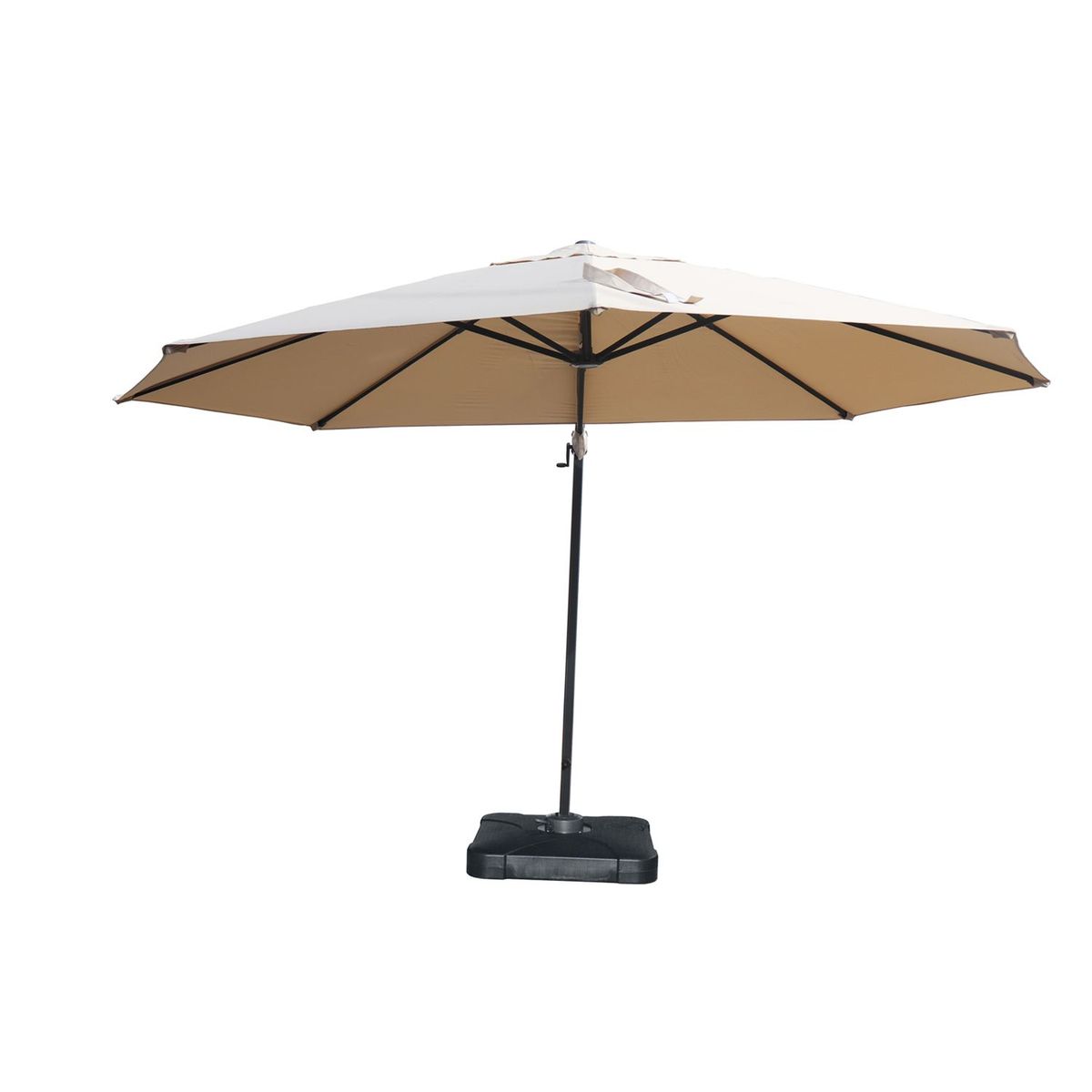 BASEMENT HOME - Sombrilla Plegable Roma 3.48m con Base