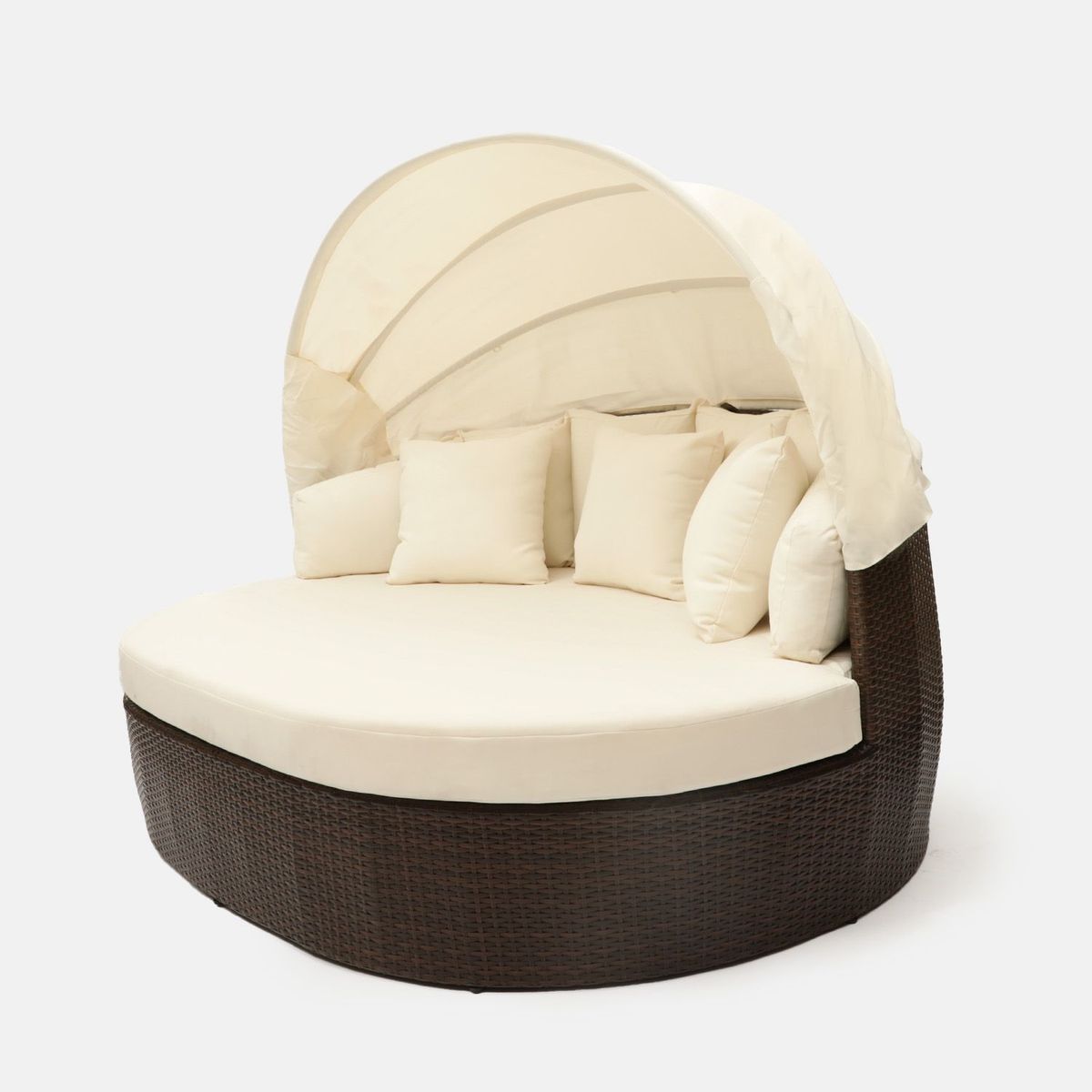 MICA - Cama Reposera Sardegna Con Quitasol Plegable