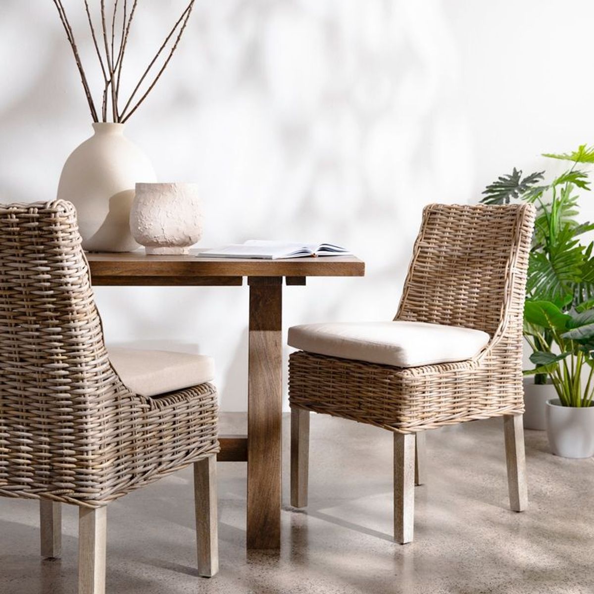 ROBERTA ALLEN - Set x2 Sillas de Comedor de Terraza Kubu