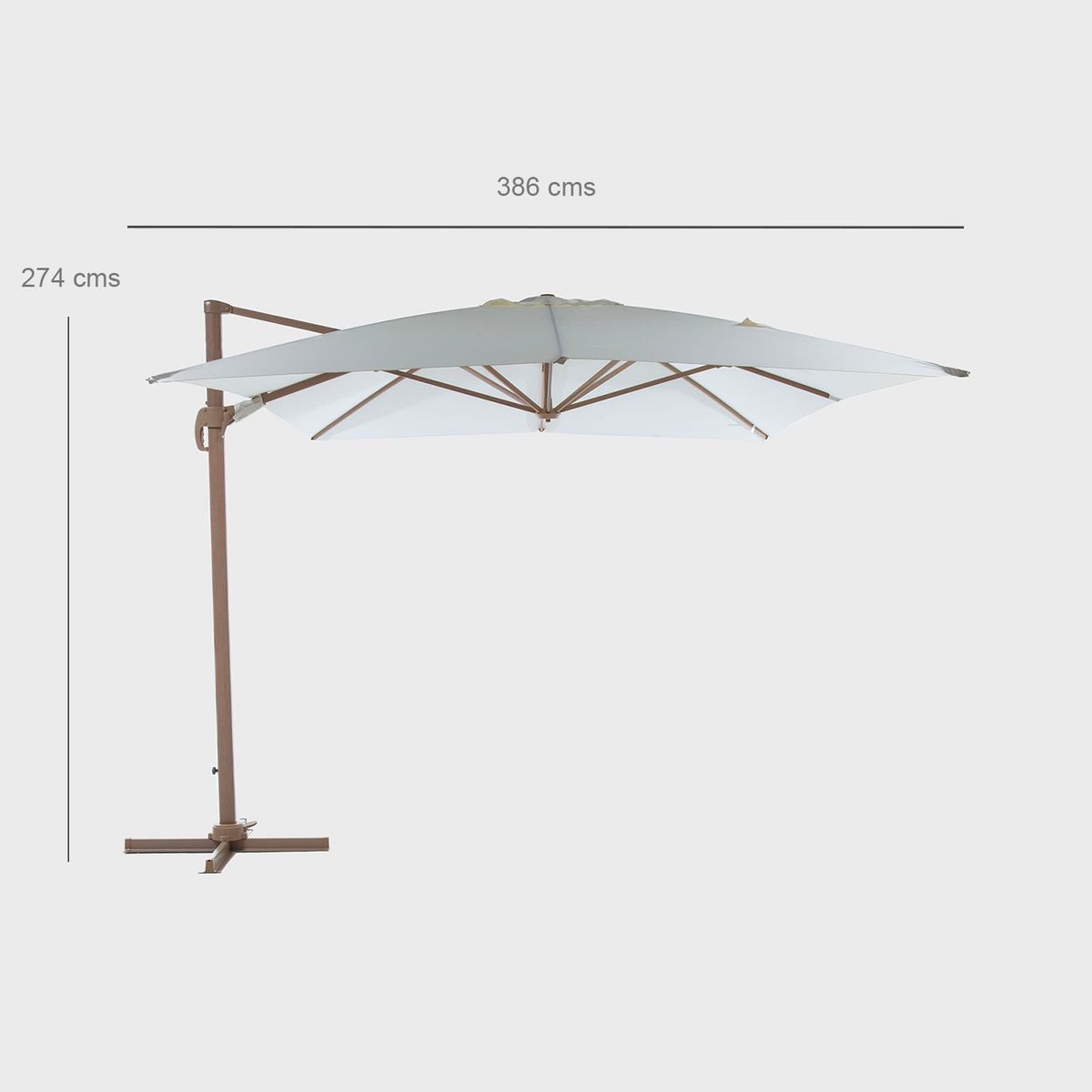 BASEMENT HOME - Sombrilla Plegable Bahamas 3.95x2.99m con Base