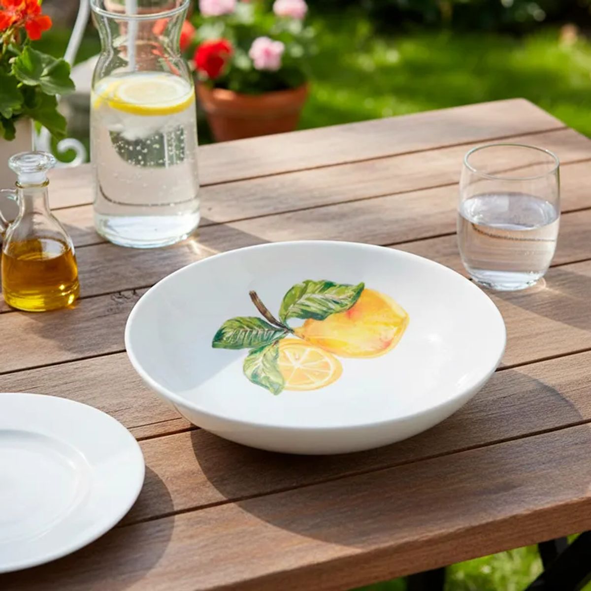  - Bowl de Ensalada Melamina Limones 19 cm