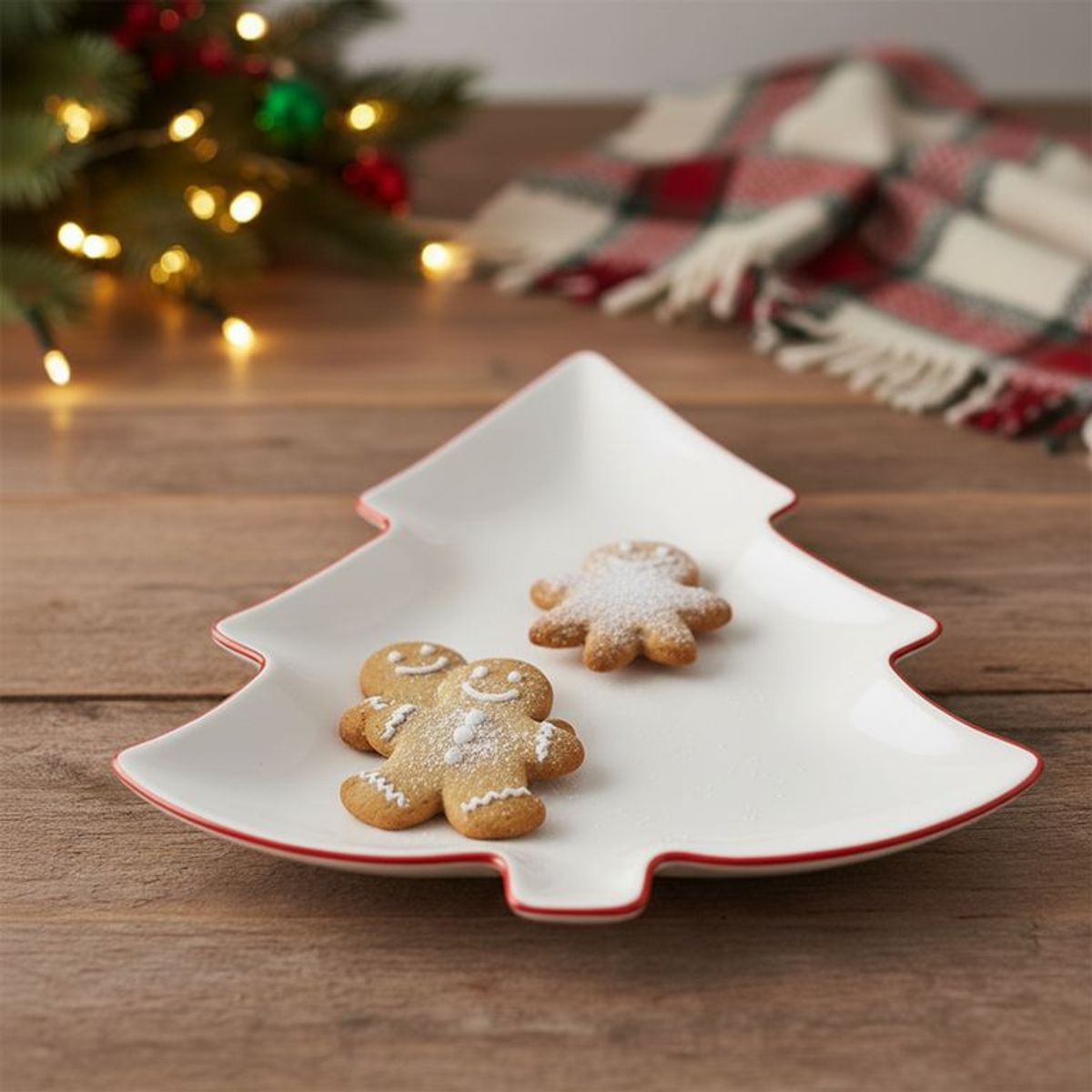 ROBERTA ALLEN - Fuente Pino Blanca Navidad 35.5 x 32 x 3 cm