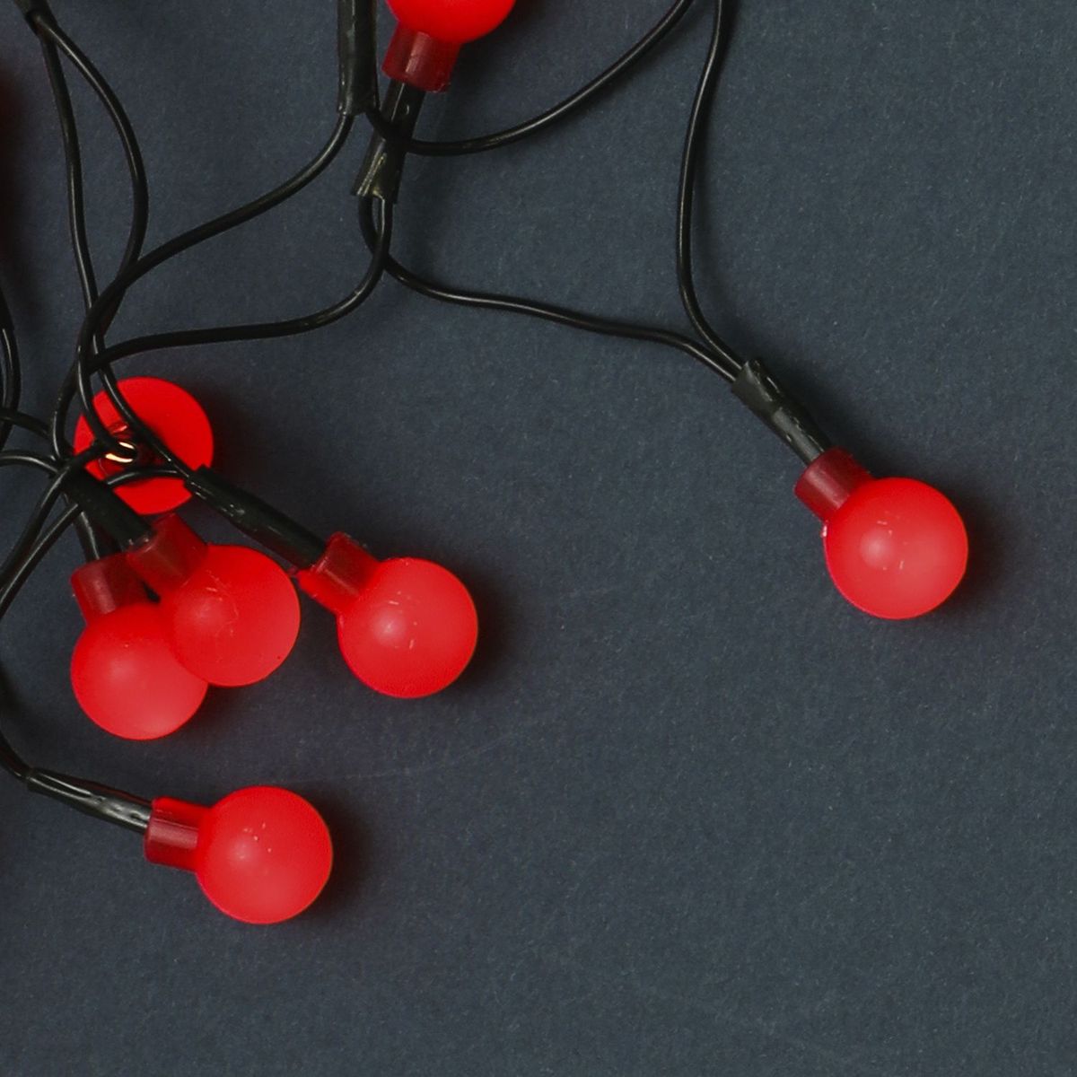 MICA - Luces para Árbol 100 Led Globo Rojo